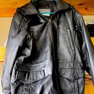 Medium leather jacket